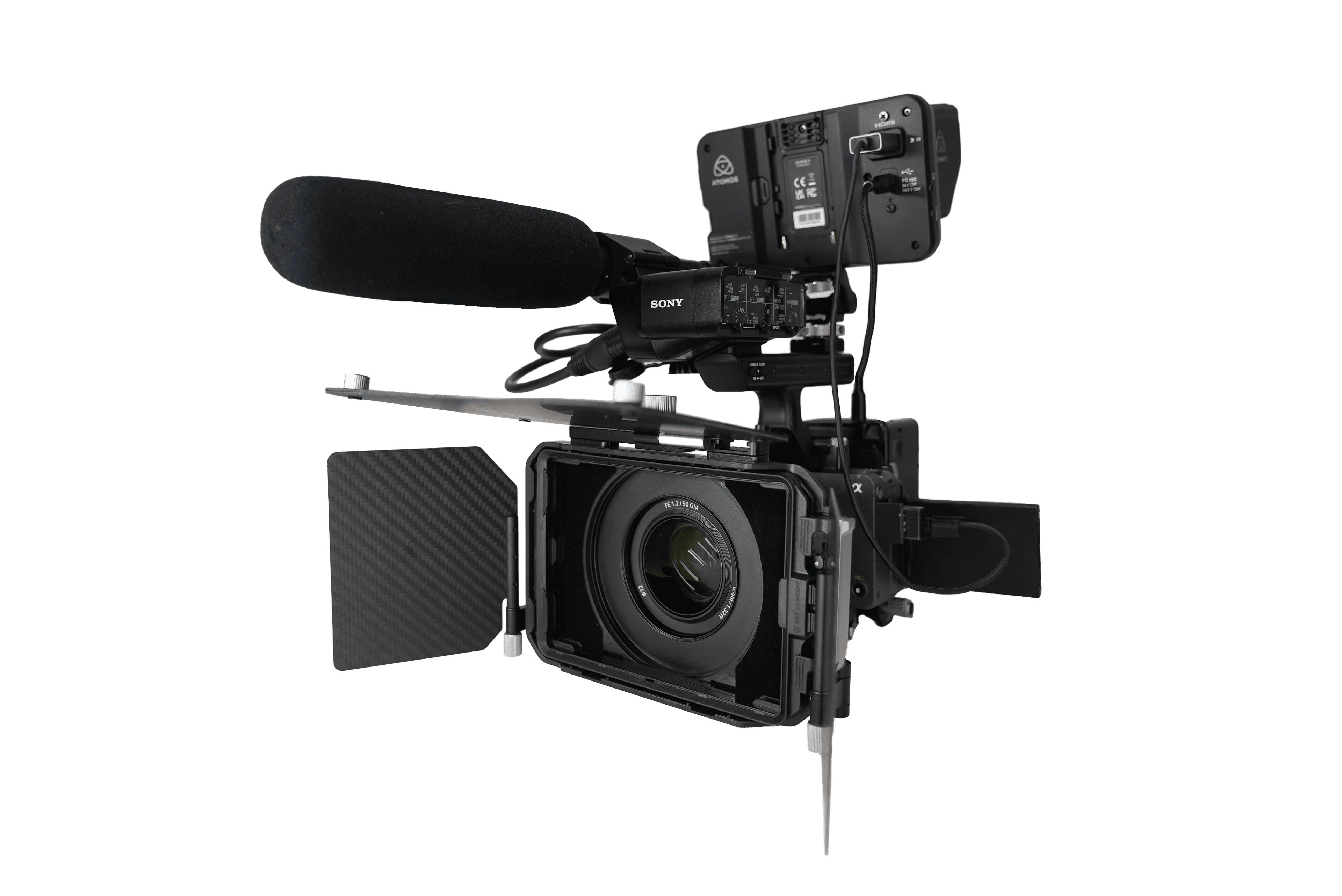 Video camera on a transparent background